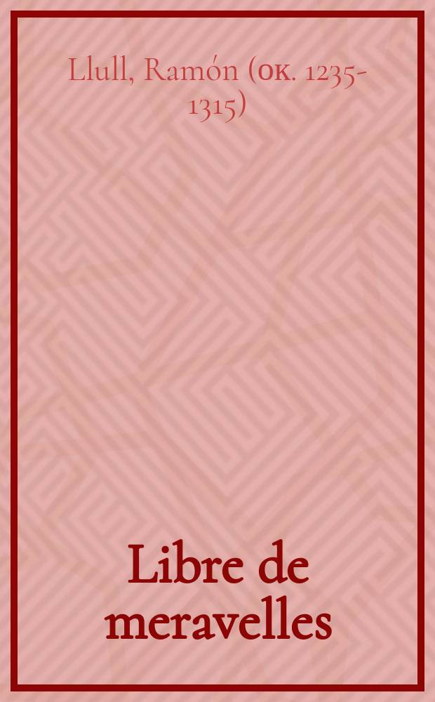 Libre de meravelles