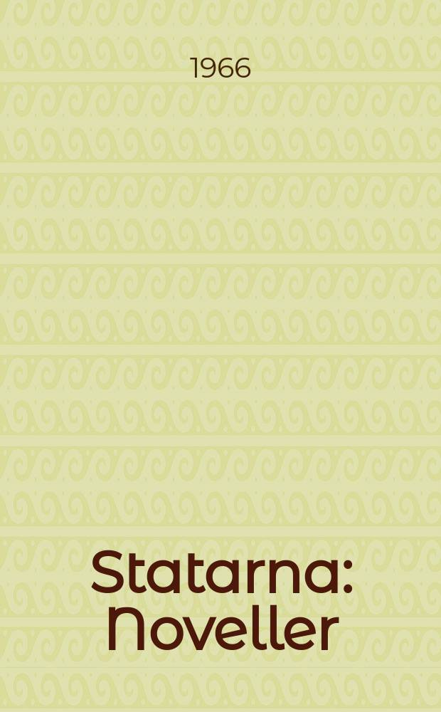 Statarna : Noveller