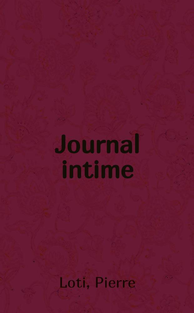 Journal intime