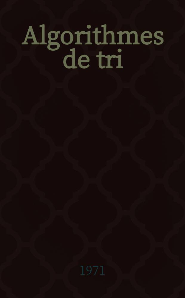Algorithmes de tri