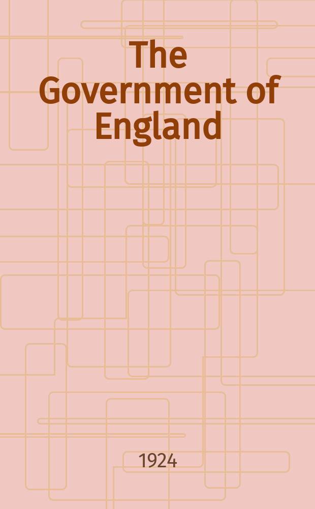 The Government of England