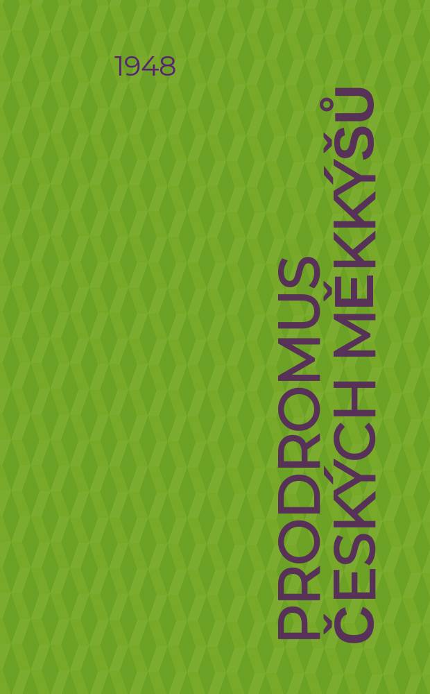 Prodromus českých měkkýšů