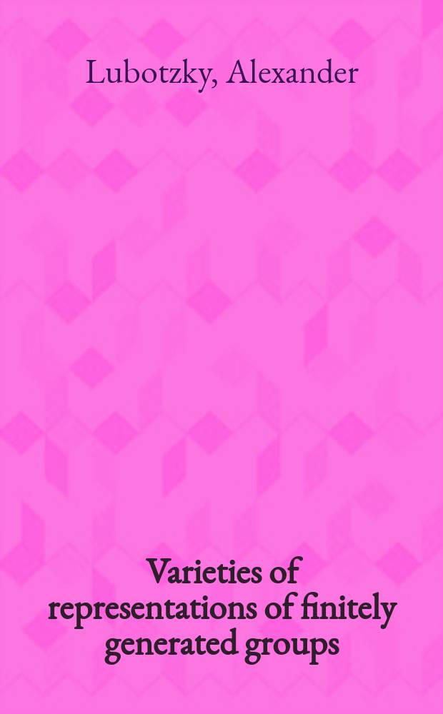 Varieties of representations of finitely generated groups