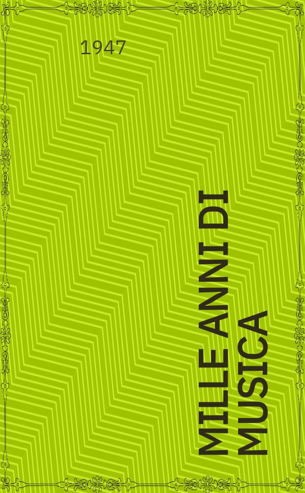 Mille anni di musica