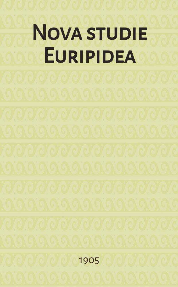Nova studie Euripidea