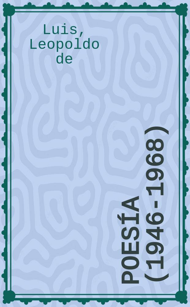 Poesía (1946-1968)