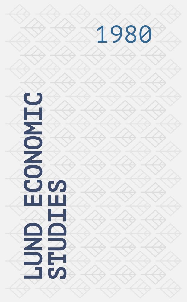 Lund economic studies