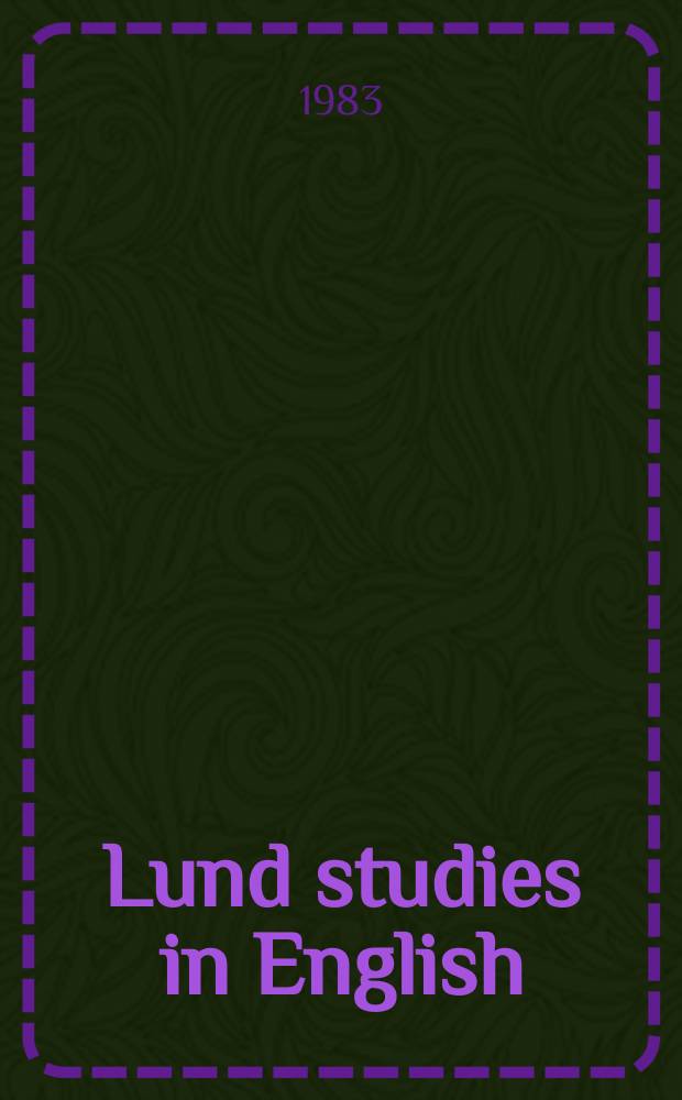 Lund studies in English
