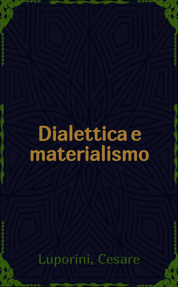 Dialettica e materialismo