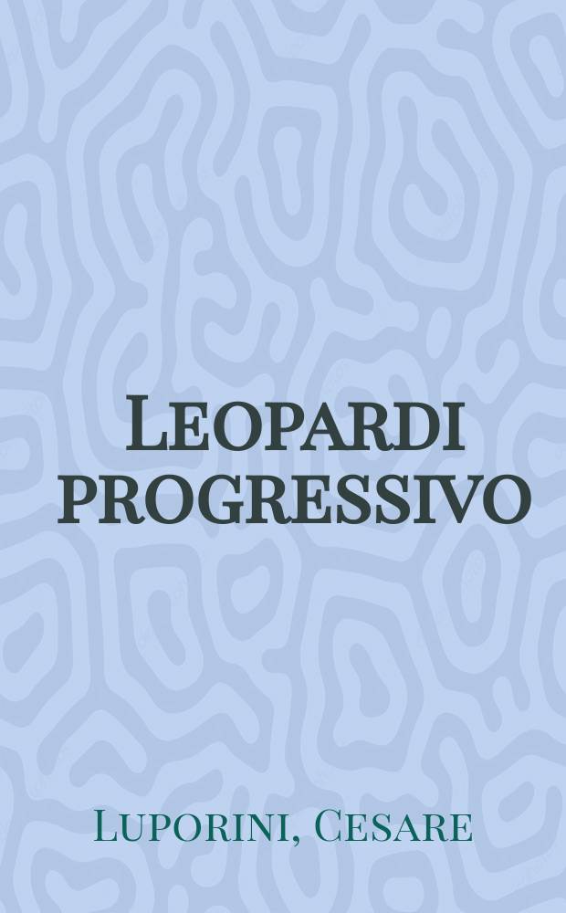 Leopardi progressivo