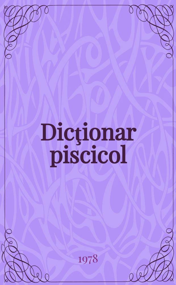 Dicţionar piscicol