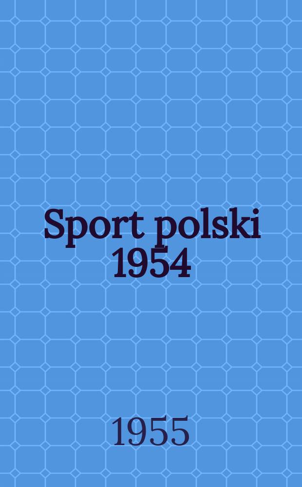 Sport polski 1954