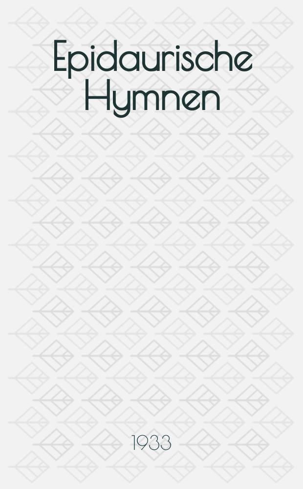 Epidaurische Hymnen