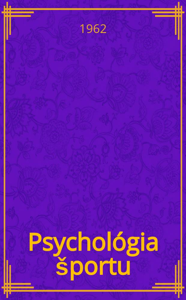 Psychológia športu