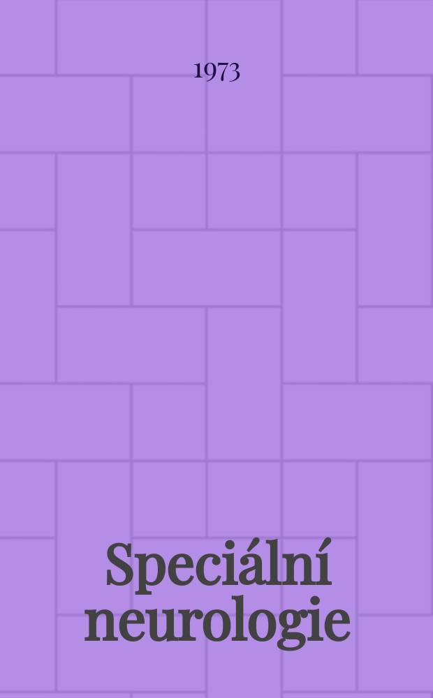 Speciální neurologie