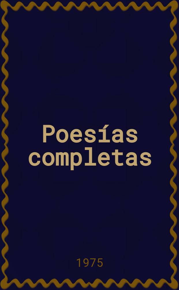 Poesías completas