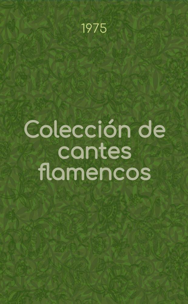 Colección de cantes flamencos
