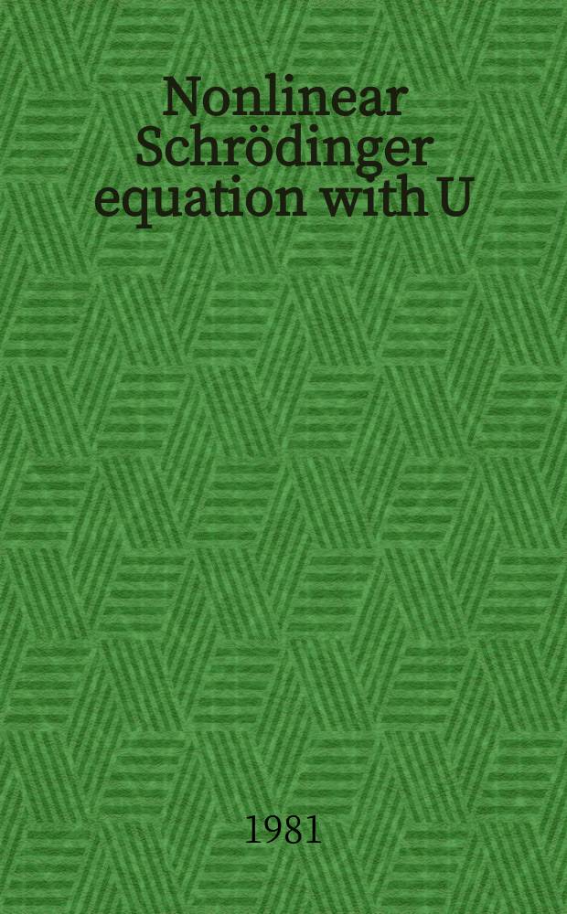 Nonlinear Schrödinger equation with U (p, q) isogroup