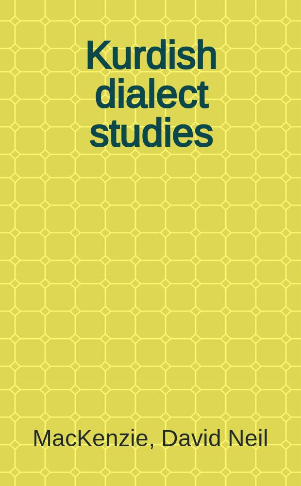 Kurdish dialect studies