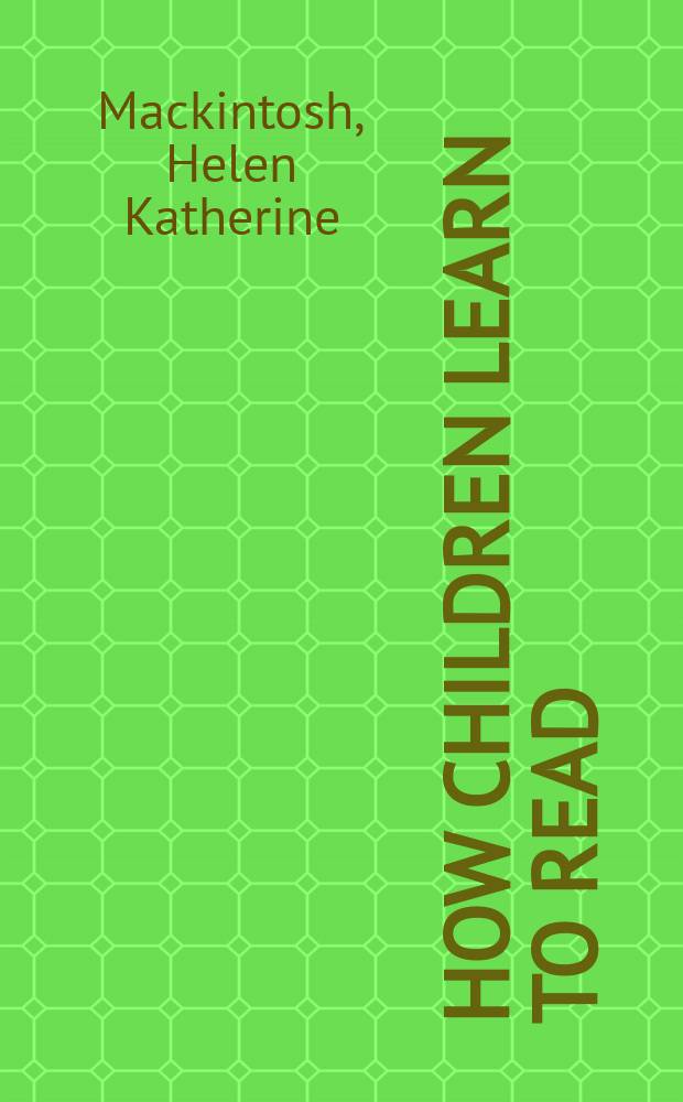 How children learn to read