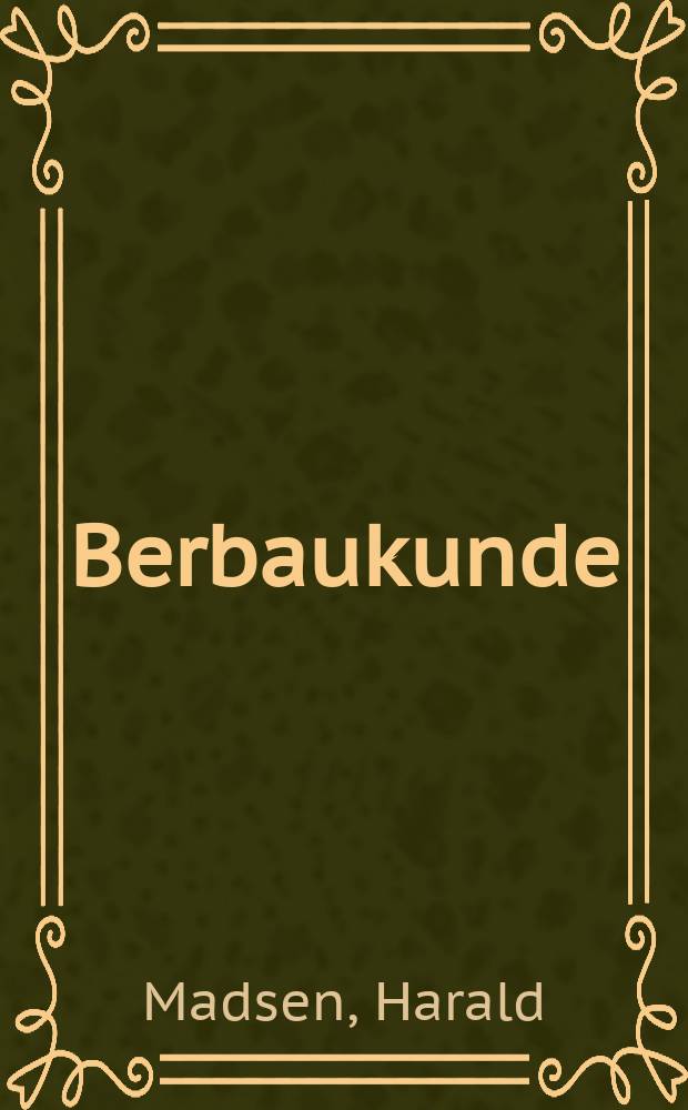 Berbaukunde