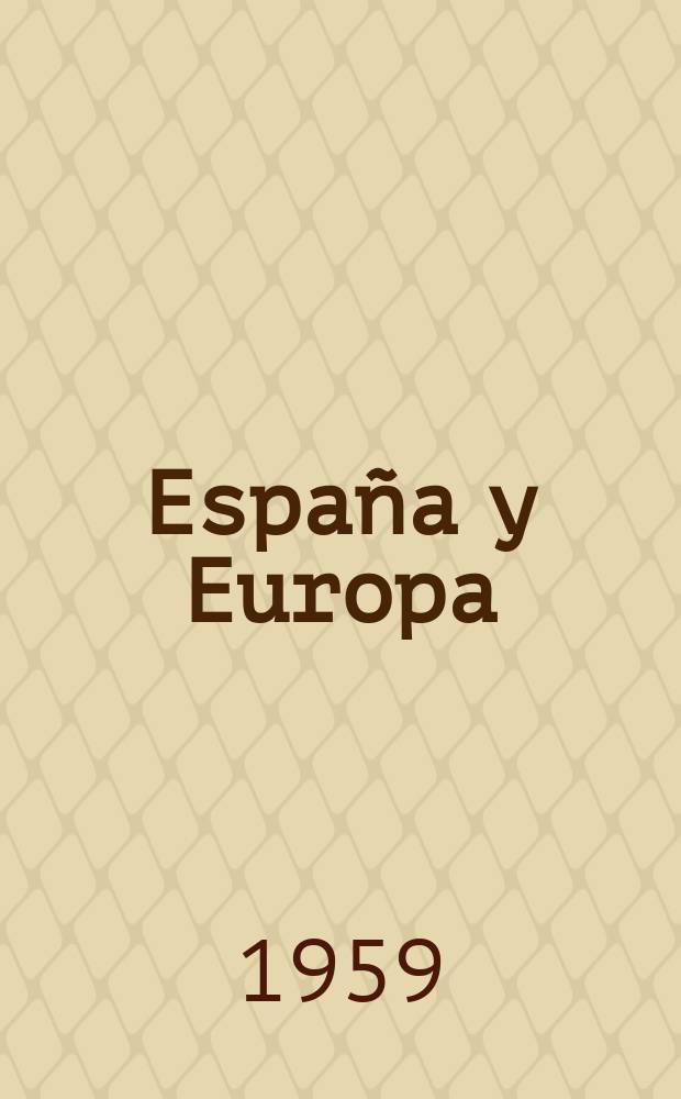 España y Europa