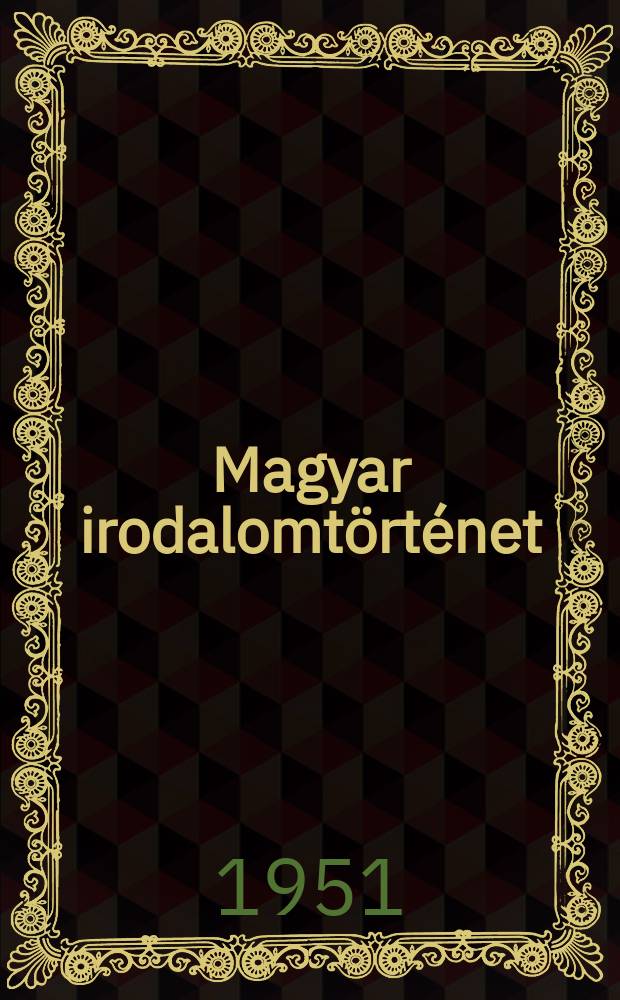 Magyar irodalomtörténet