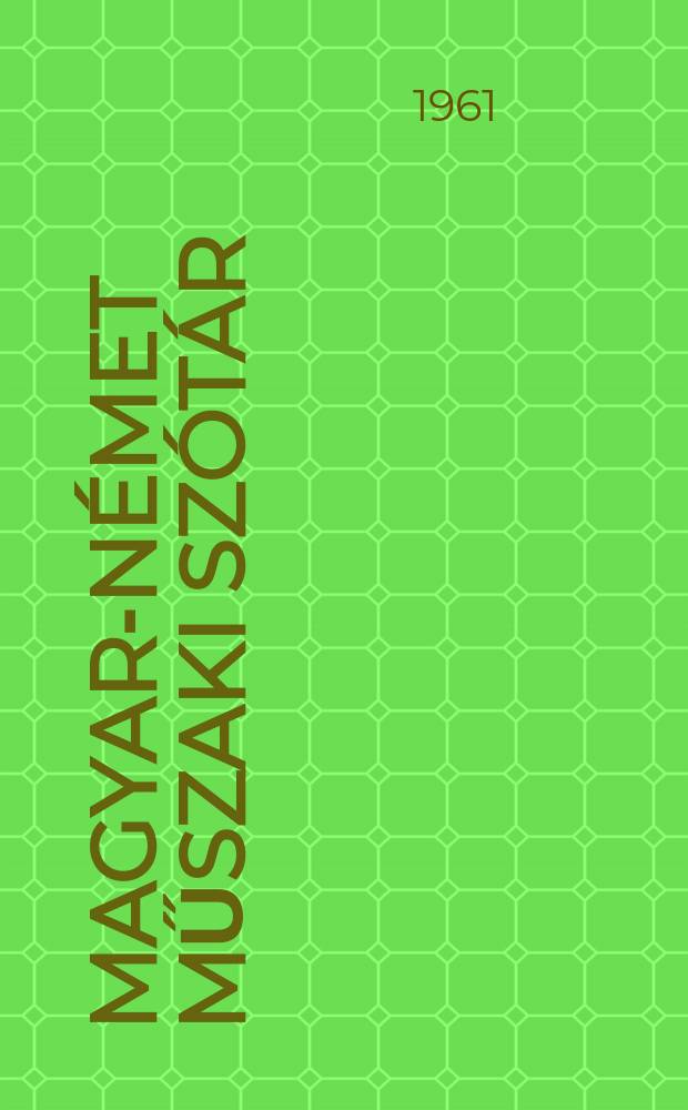 Magyar-német műszaki szótár