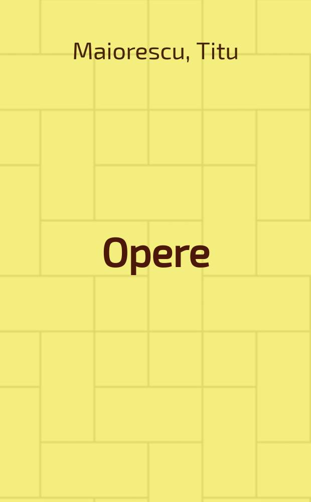 Opere