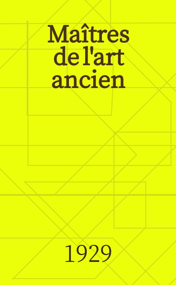 Maîtres de l'art ancien