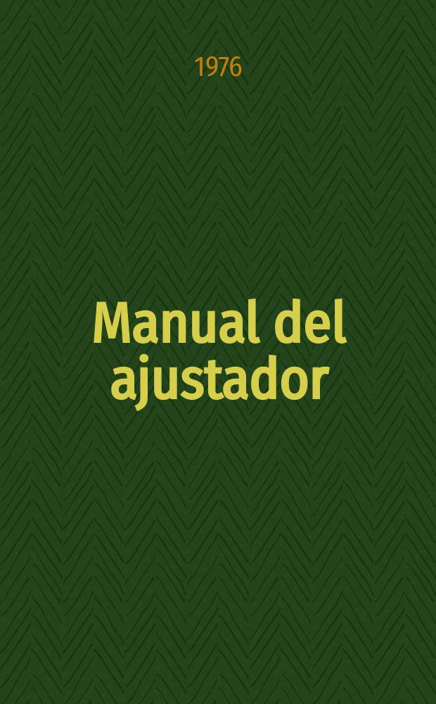 Manual del ajustador