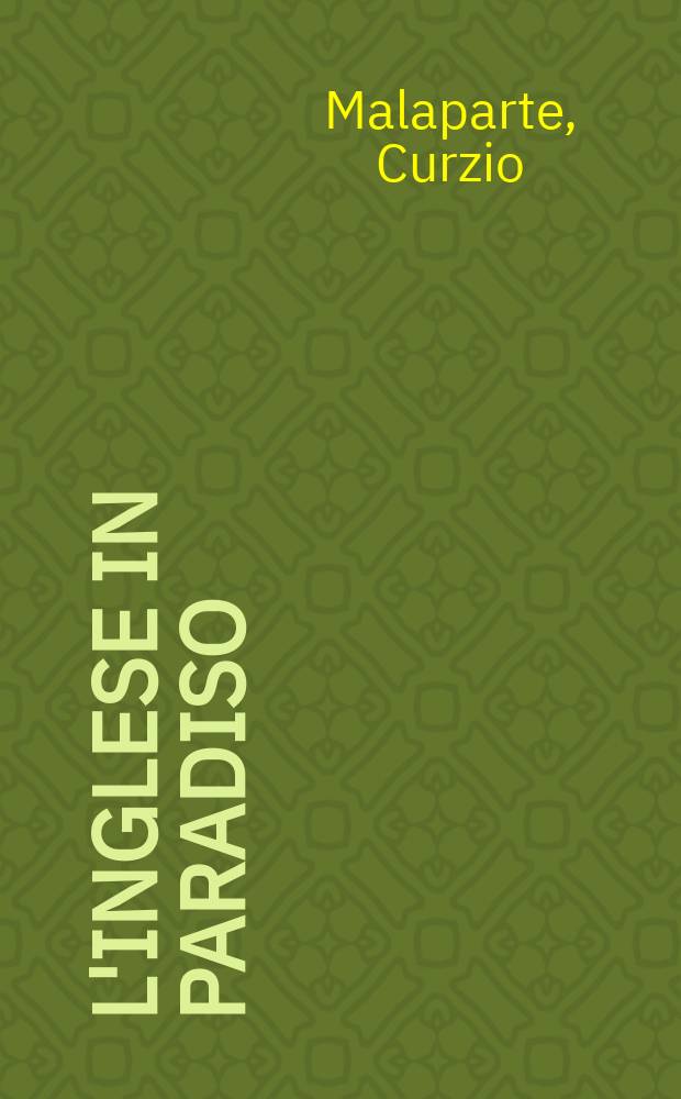 L'Inglese in paradiso : Racconti