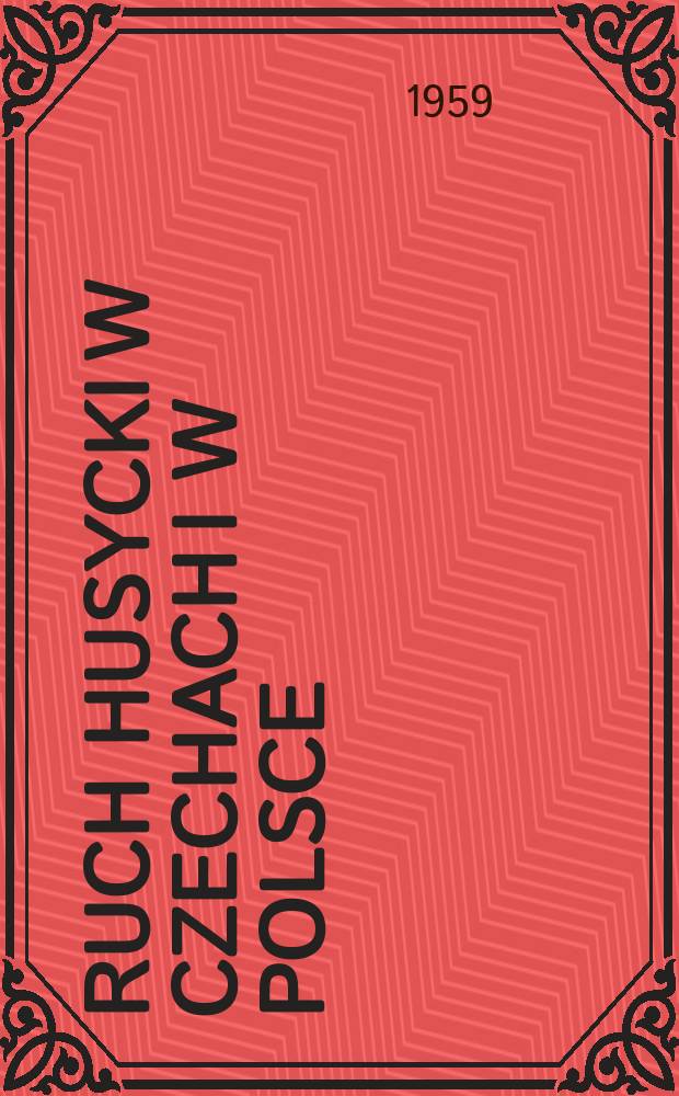 Ruch husycki w Czechach i w Polsce