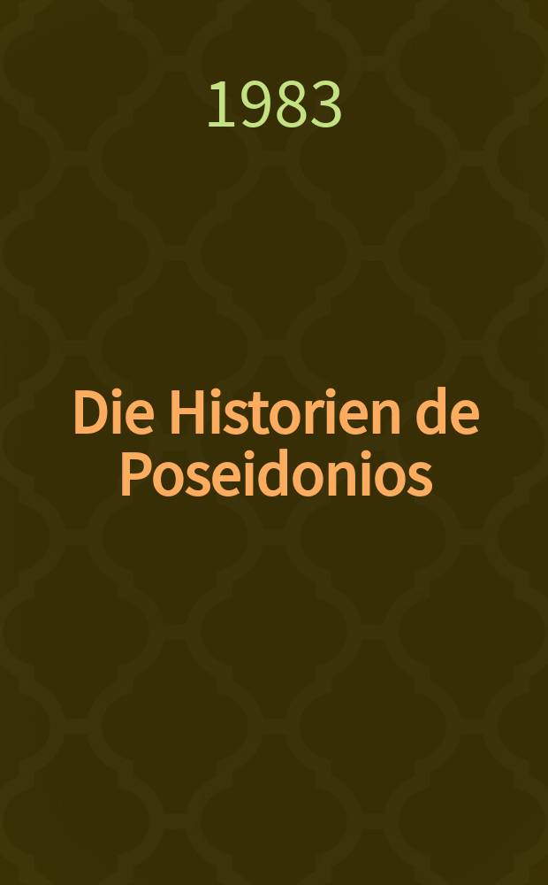 Die Historien de Poseidonios