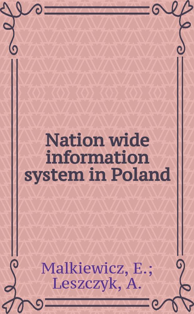 Nation wide information system in Poland