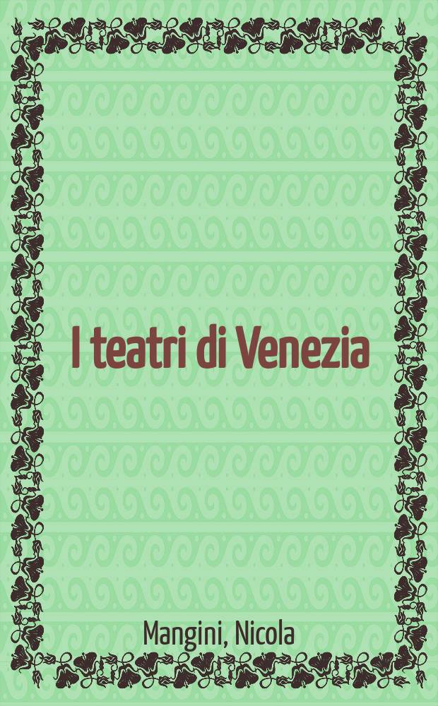 I teatri di Venezia