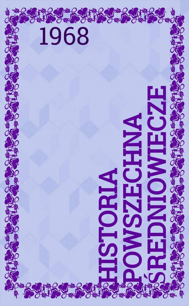 Historia powszechna średniowiecze