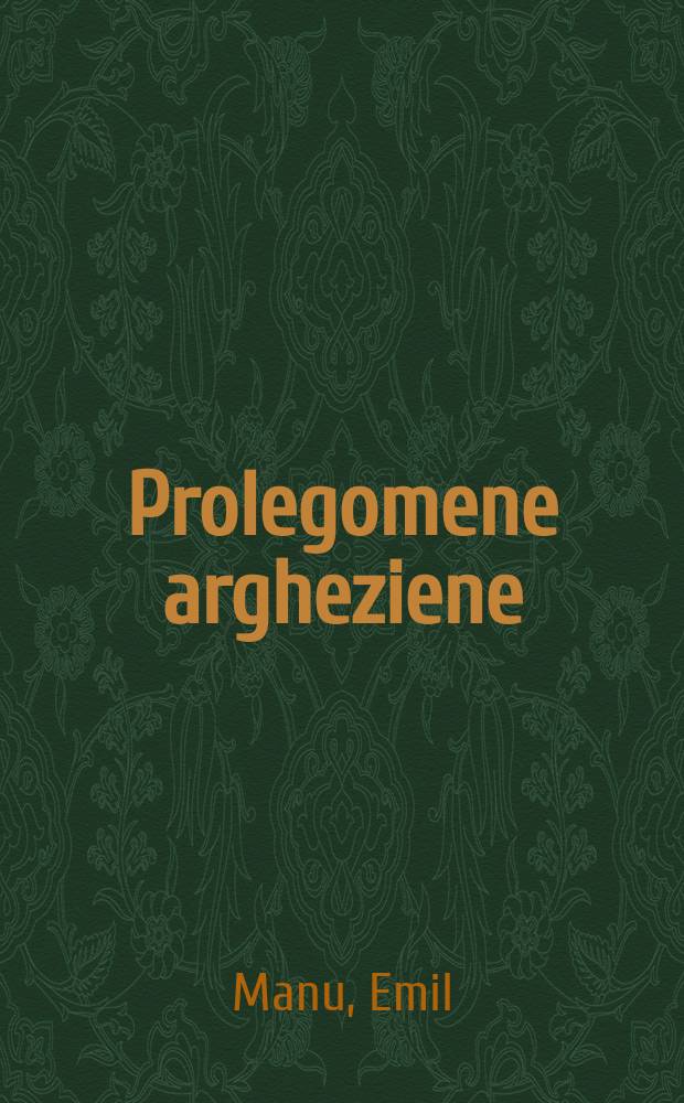 Prolegomene argheziene