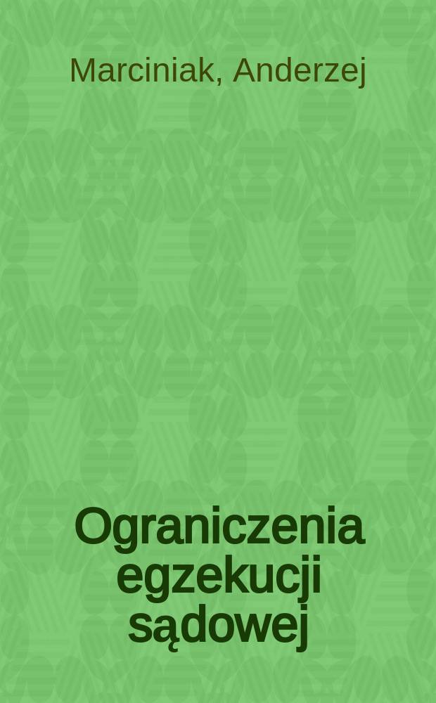 Ograniczenia egzekucji sądowej