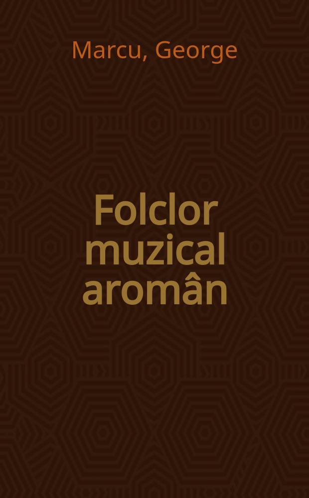 Folclor muzical aromân