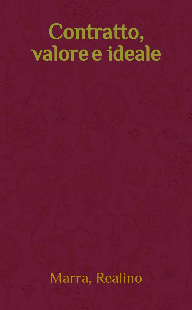 Contratto, valore e ideale : La sociologia di Durkheim tra fatto sociale e rappresentazione