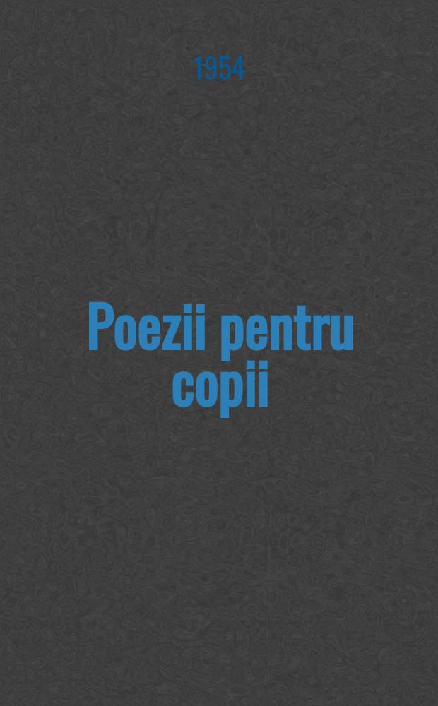 Poezii pentru copii