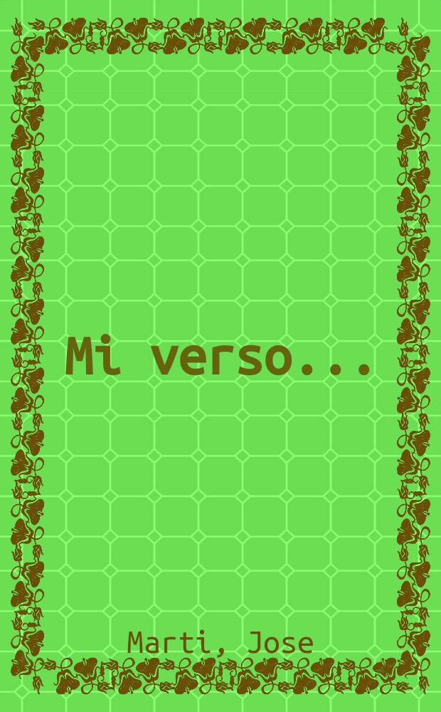 Mi verso ...