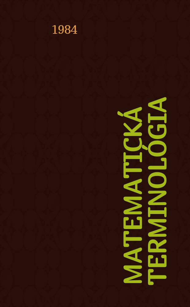 Matematická terminológia
