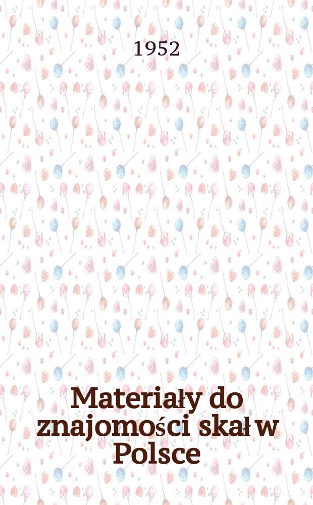 Materiały do znajomości skał w Polsce = Материалы к изучению горных пород в Польше : Zbiorek