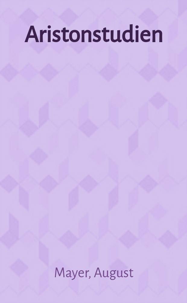 Aristonstudien