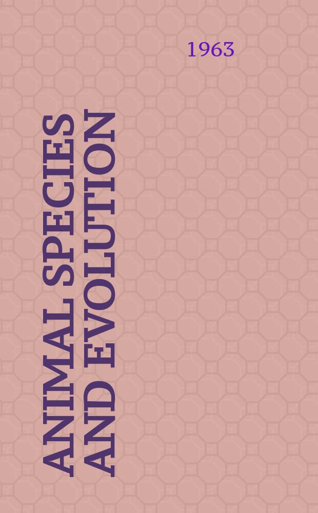 Animal species and evolution