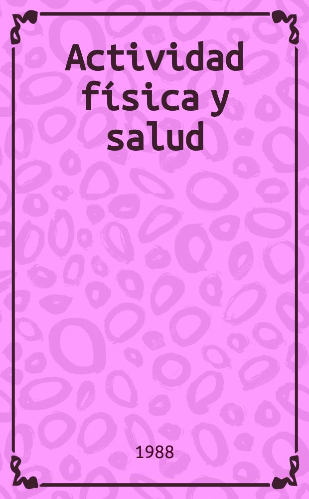 Actividad física y salud