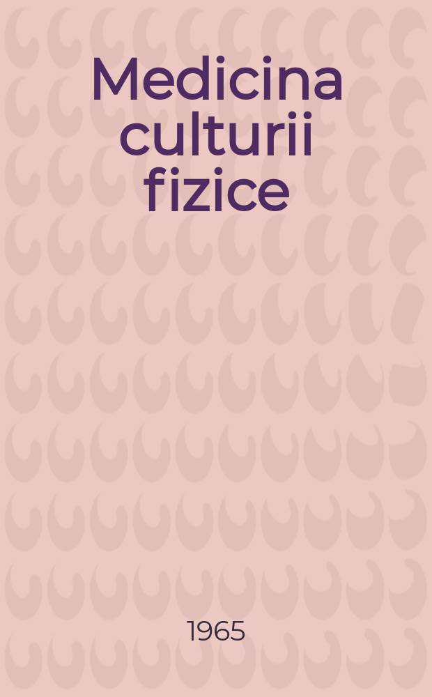 Medicina culturii fizice