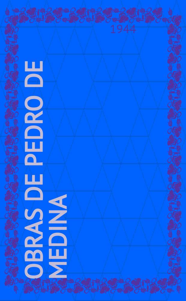 Obras de Pedro de Medina